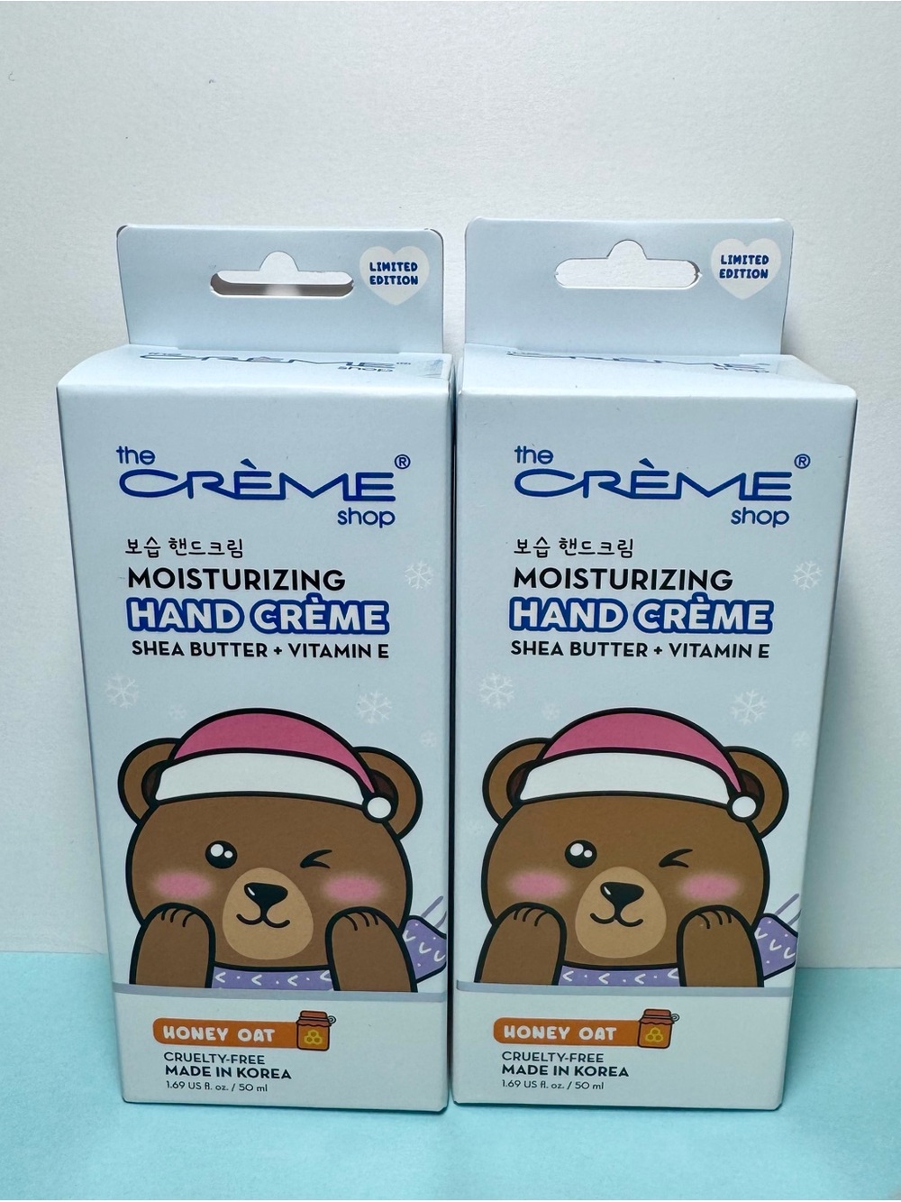 The Crème Shop Moisturizing Hand Crème - Honey Oat Limited Edition Set of 2!